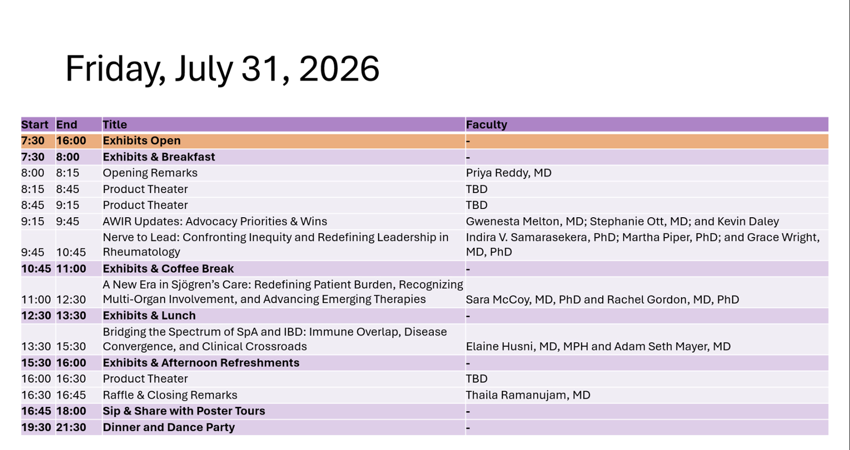 Friday, July 31, 2026